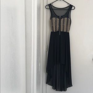 Mesh high-low dress